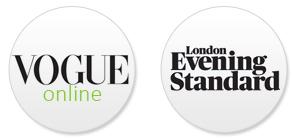 Vogue Online and London Evening Standard publication logos