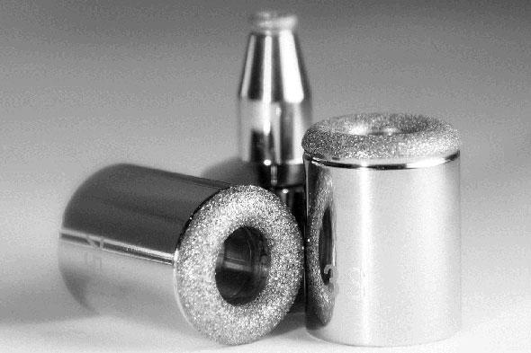 Metal diamond-tip microdermabrasion treatment heads