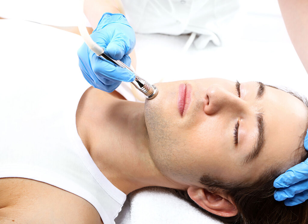 Microdermabrasion facial treatment experience